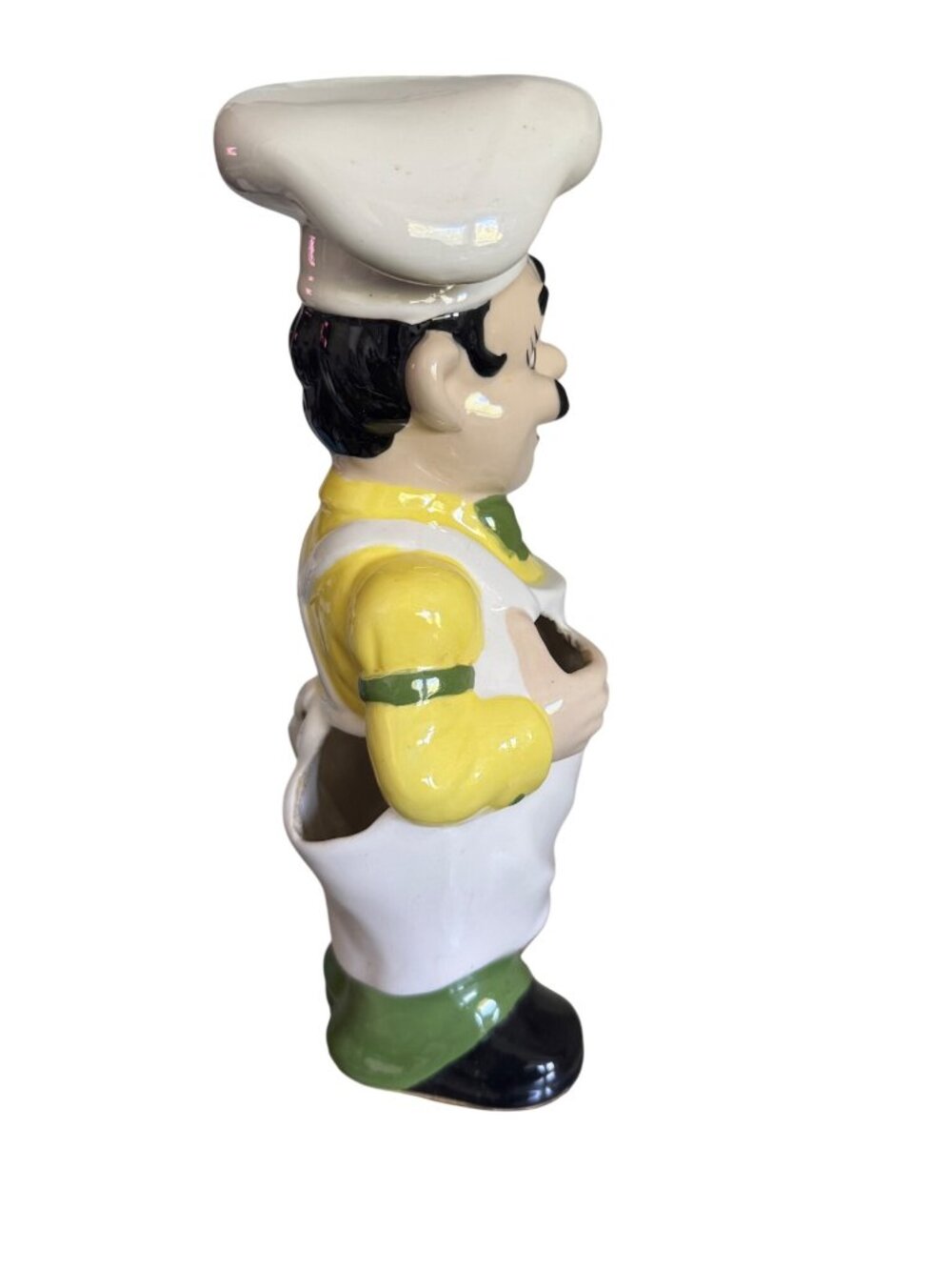 Vintage Jolly Chef Ceramic Kitchen Utensil Holder Retro Kitchen Deco - Picture 5 of 9